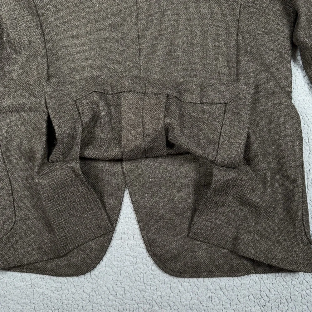 Zanella Blazer Mens 44R Brown Herringbone Wool Cashmere Blend Sports Coat‎ Tweed